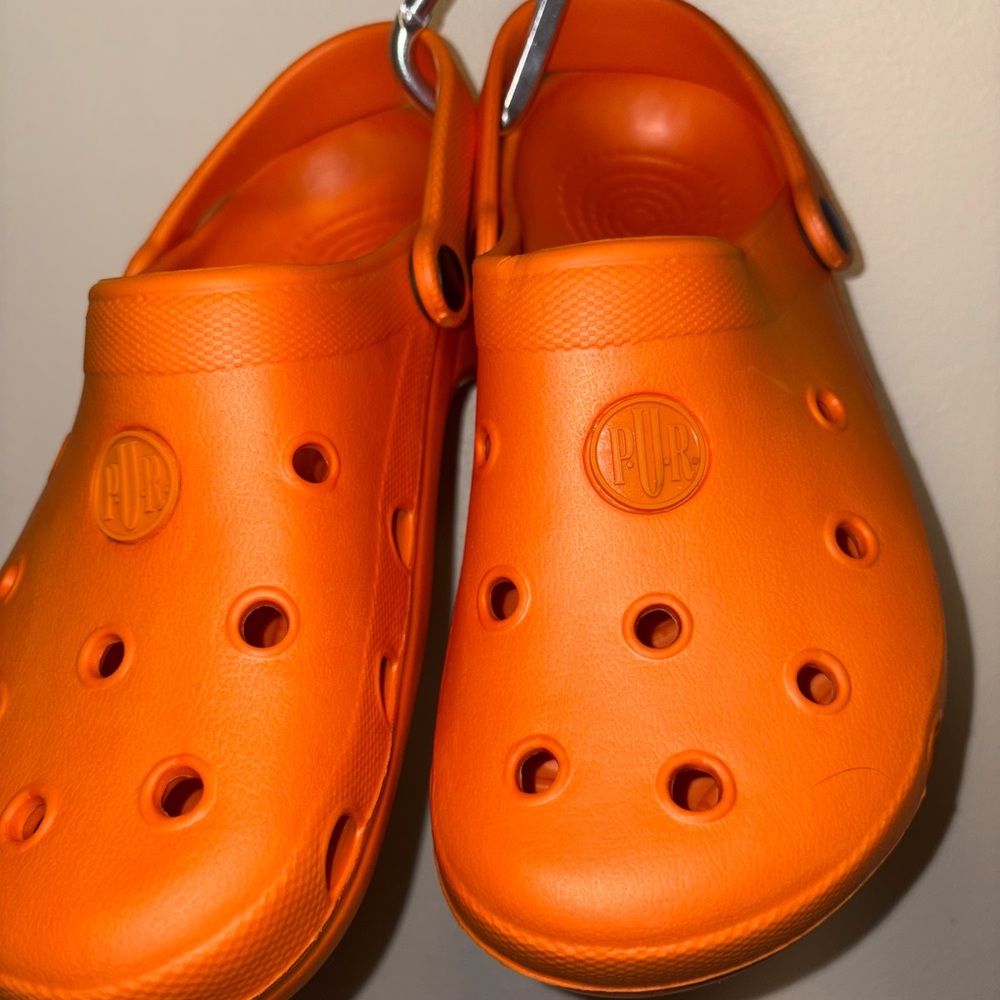 Pur!! Brand New Cute Orange Crocs – Comfy & Fun!